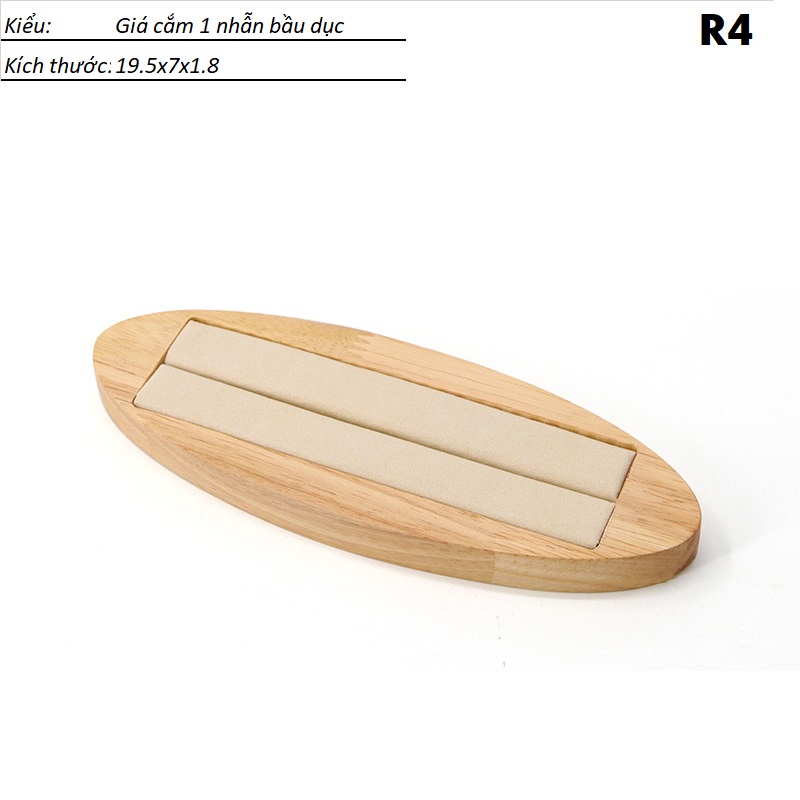 [D2CO] Bộ giá gỗ trưng bày trang sức lai trim chụp mẫu ảnh 3D rất đẹp nhóm R-F