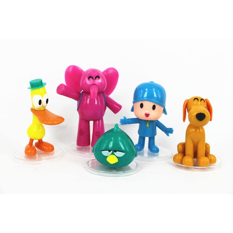 Set 5 Mô Hình Đồ Chơi Nhân Vật Phim Hoạt Hình Pocoyo Bằng Nhựa Pvc