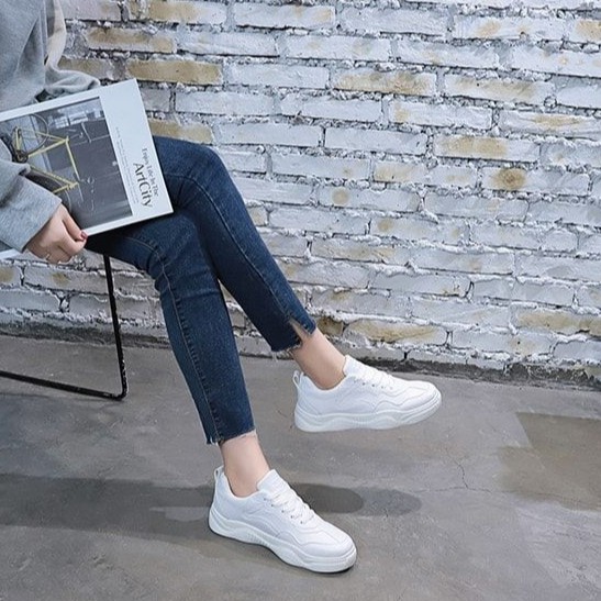 Giày thể thao nữ dáng hàn quốc cao 4cm siêu xinh. Sneaker nữ độn đế.