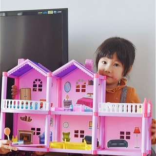Trẻ Em Chơi Nhà Búp Bê Barbie Lớn Biệt Thự Cô Gái Món Quà Sinh Nhật Công Chúa Công Chúa Giấc Mơ Lâu Đài Nhà Nhà Búp Bê