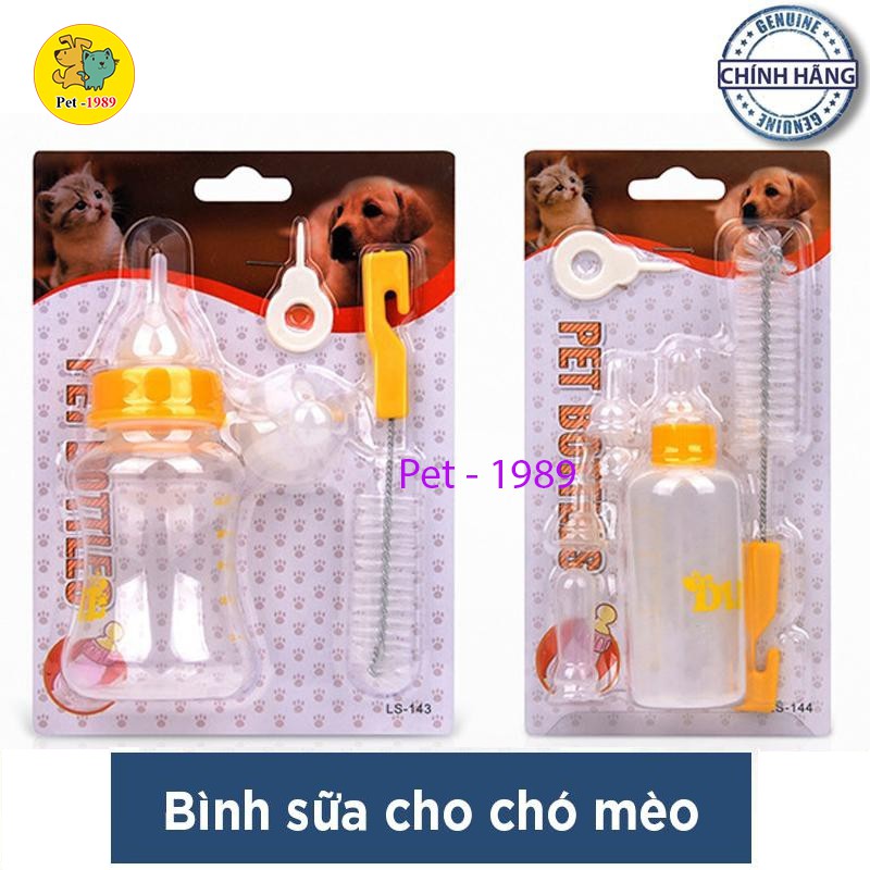 [Mã PET50K giảm Giảm 10% - Tối đa 50K đơn từ 250K] Bình Ti Bình Sữa Chó Mèo Sơ Sinh 60ml – 150ml - Lida Pet Shop