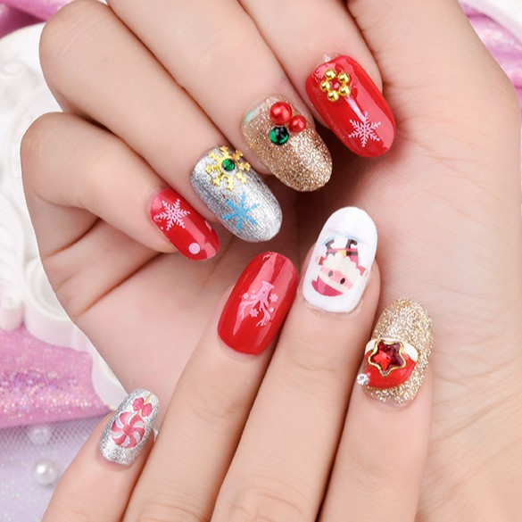 Sticker Nails 3D - Hình Dán Móng Tay Giáng Sinh - Noel