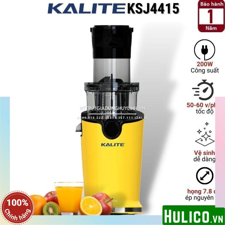Máy Ép Chậm Kalite KSJ4415 - Vàng Chanh, 200W, Dung Tích 200ml