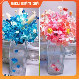 Lọ hoa khô để bàn đẹp- Lọ hoa phối Cẩm Tú Cầu ướp để bàn, trang trí nhà cửa