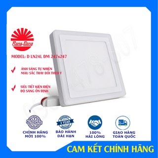 Đèn ốp trần, đèn led ốp  trần đổi màu D LN24L 24W Rạng Đông, bảo hành 2 năm