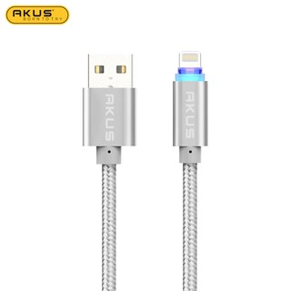 Dây cáp tự ngắt 1M (Lightning) AKUS - CTN01 (Hàng chính hãng - Bảo hành 12 tháng)