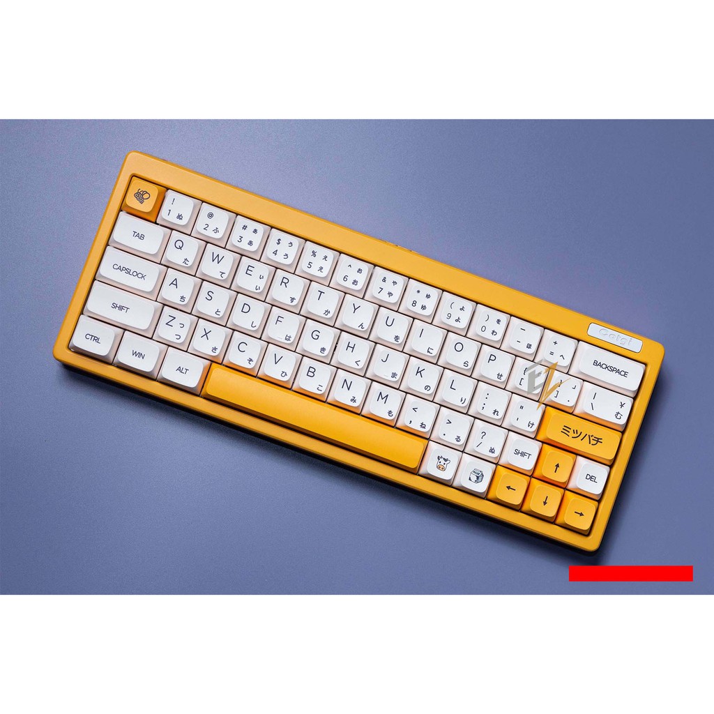 KEYCAP XDA THICK PBT HONEY &amp; MILK 137 PHÍM CHO BÀN PHÍM CƠ CỦA EZPC