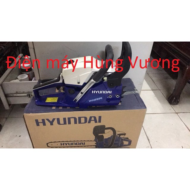 Máy cưa xích chạy xăng Hyundai X960, 2 thì, 3.4 HP, hàng chuẩn hãng  huyndai hàn quốc