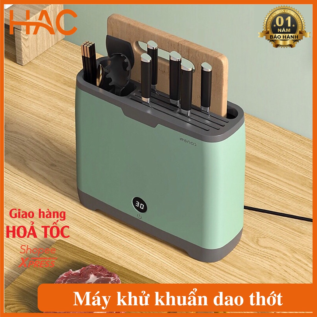 Máy Sấy Tiệt Trùng Dao Thớt Đũa Thìa Khử Khuẩn TIA UV, Sấy Khô Lên Đến 70 độ, Hẹn Giờ Tắt