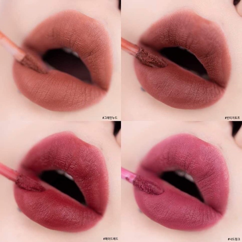 Son kem lì Romand Zero Velvet Tint Full màu Hàn Quốc 05 06 23 27 29