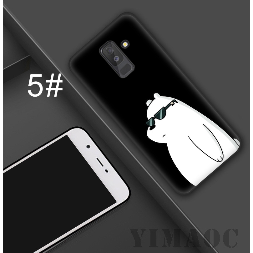 Ốp điện thoại mềm hình gấu dễ thương cho Samsung Galaxy S9+ S8+ S7 S7Edge S6 S6Edge Note 8 9