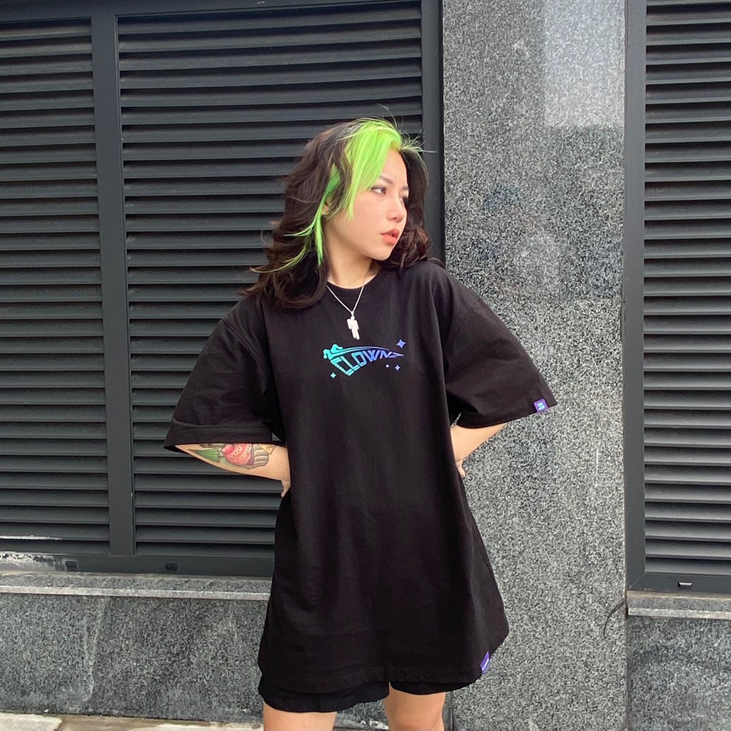 [FULLTAG CHÍNH HÃNG] Áo thun tay lỡ đen ClownZ Infinity Eye unisex, form rộng, chất cotton | BigBuy360 - bigbuy360.vn