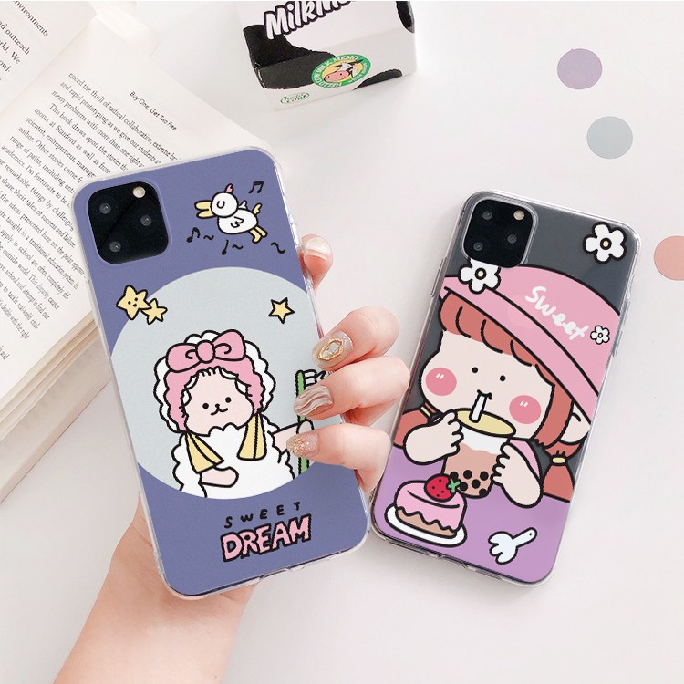 Ốp lưng Vsmart Cô bé mập trà sữa  Aris,Joy 4,Live 4,Star 4,Live,Joy 3,Active 3,Star 3,Bee 3,Joy 1 Plus- t07
