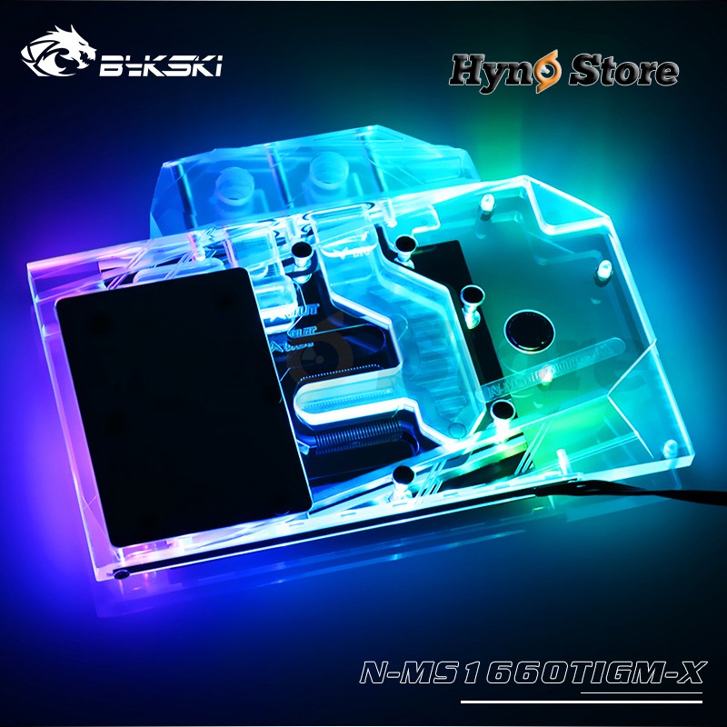 Block tản nhiệt nước VGA MSI 1660ti GamingX Tản nhiệt nước custom Hyno Store