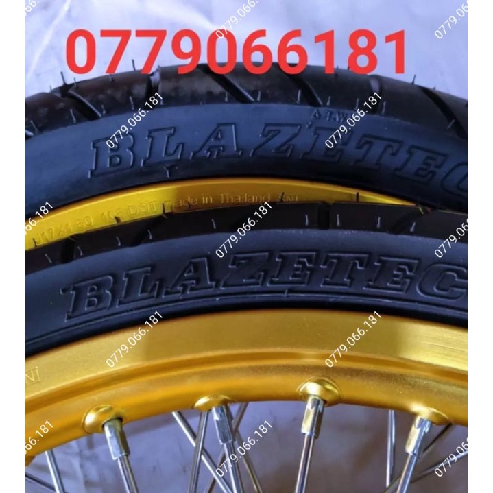 BÁNH CĂM EXCITER 150 ĐÙM KHẾ VÀNG NIỀNG YOKO MÀU VÀNG VỎ RUỘT BLAZETECH THÁI LAN ĐÃ RÚT CĂM VÔ VỎ RUỘT