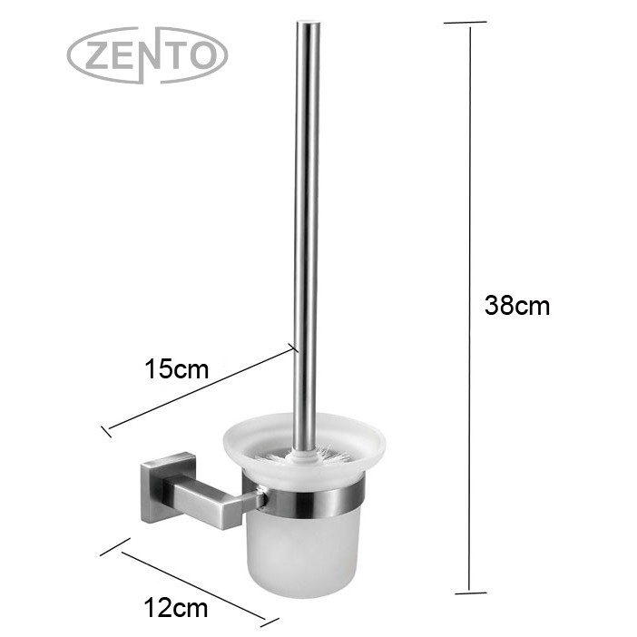 Bộ chổi cọ, kệ đỡ toilet inox304 Zento HC1271