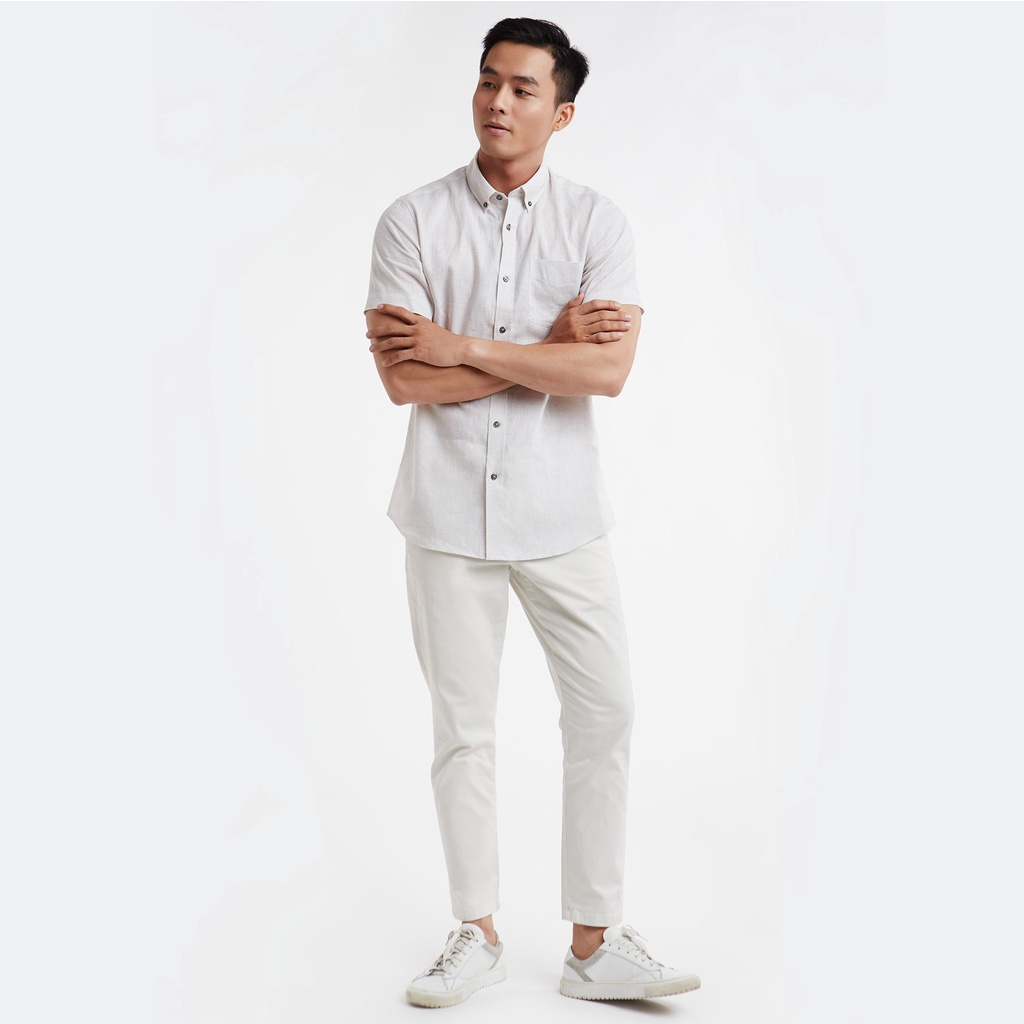 N&amp;M Áo sơ mi thời trang nam tay ngắn 1908099