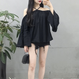Áo trễ vai dài tay