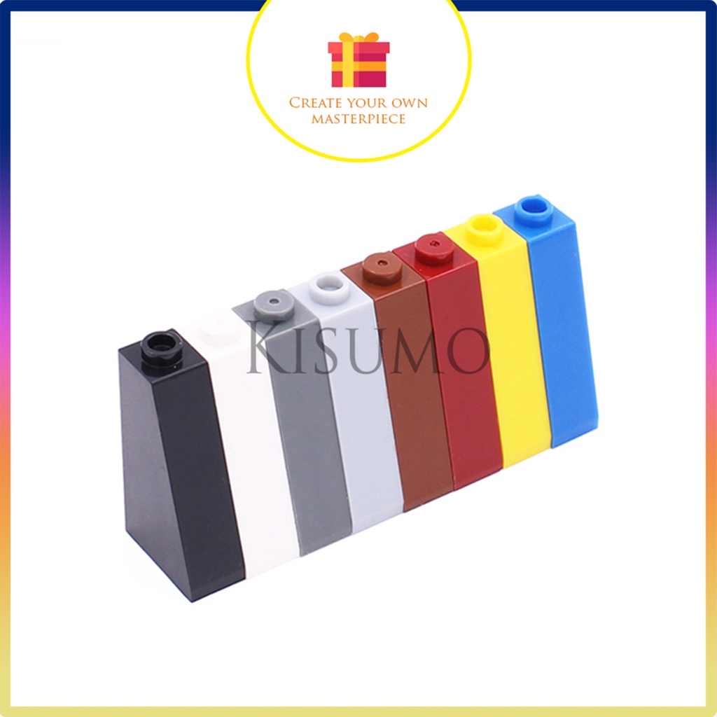 đồ chơi giáo dục lắp ráp logo moc combo 5 gạch vát dốc 1x2x3 a22 4460