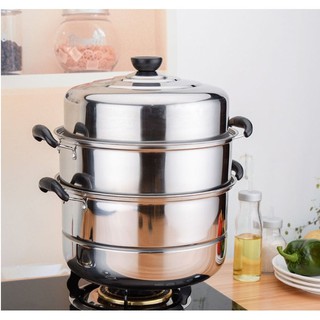 Nồi hấp inox 3 tầng