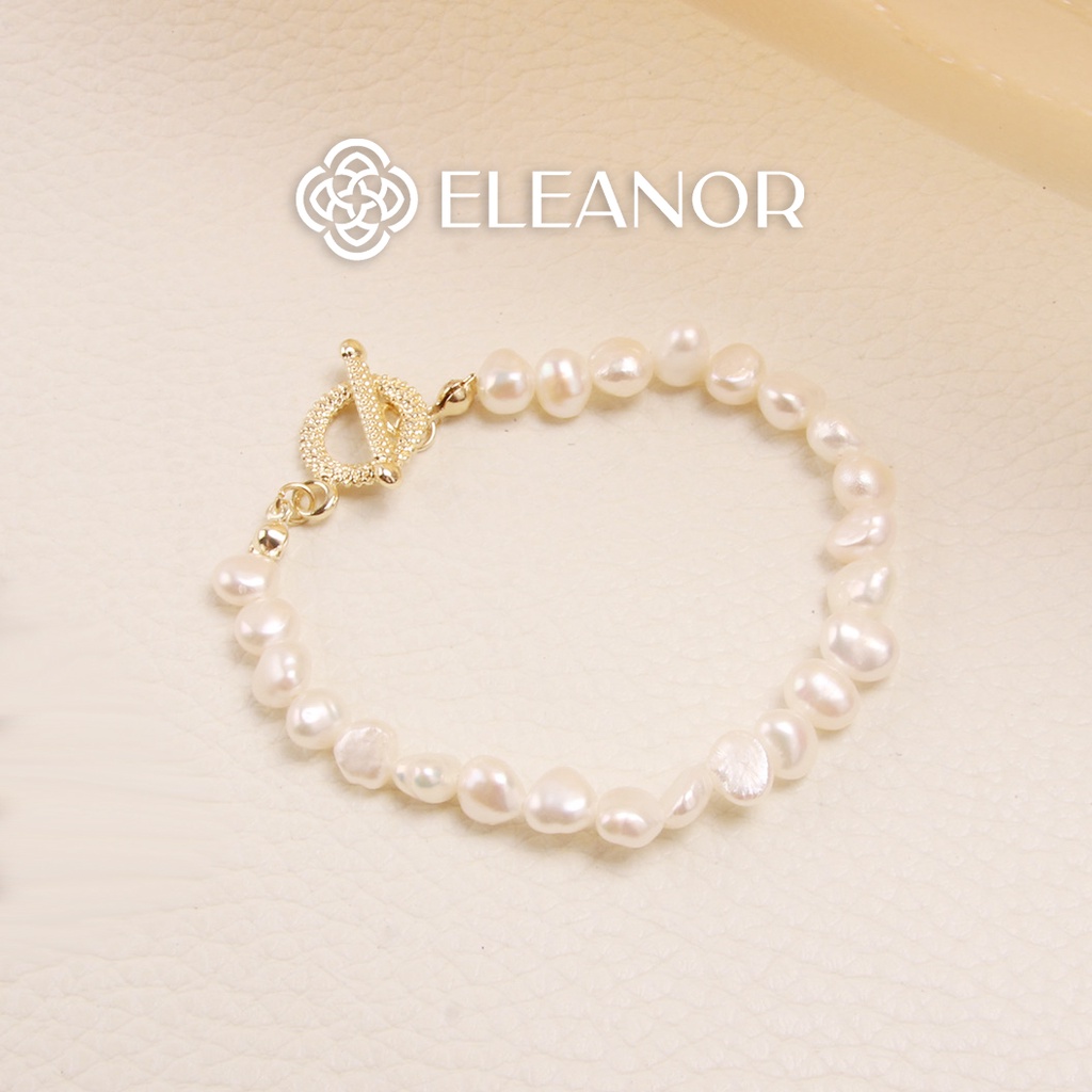 Vòng tay nữ ngọc trai nhân tạo Eleanor Accessories phong cách Hàn Quốc sang chảnh phụ kiện trang sức thời trang đẹp