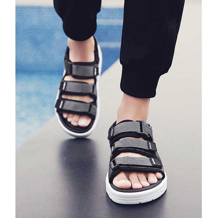 Dép Sandal Học Sinh Ulzang Unisex Quai Dù Đế Cao Su Đi Cực Êm ( có video thật ) TH-57