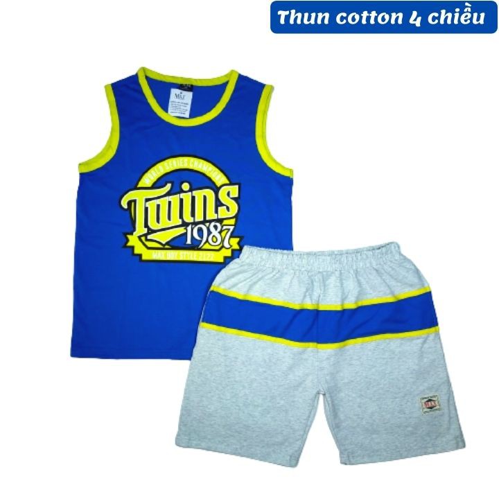 Quần áo trẻ em béo phì bé trai từ 23-55kg - chất thun cotton 4 chiều - Tomchuakids.
