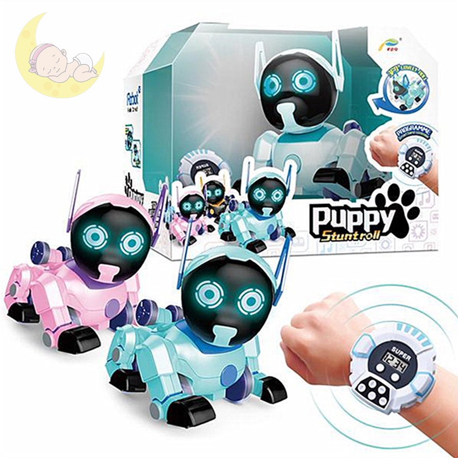 Đồ Chơi Trẻ Em Chó Robot Thông Minh Điều Khiển Từ Xa Bằng Đồng Hồ Thông Minh