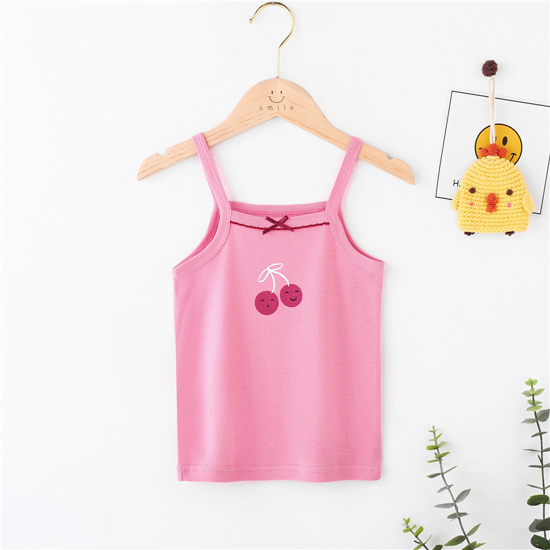 Áo Hai Dây Cotton Thời Trang Mùa Hè Cho Bé Gái 100-160cm