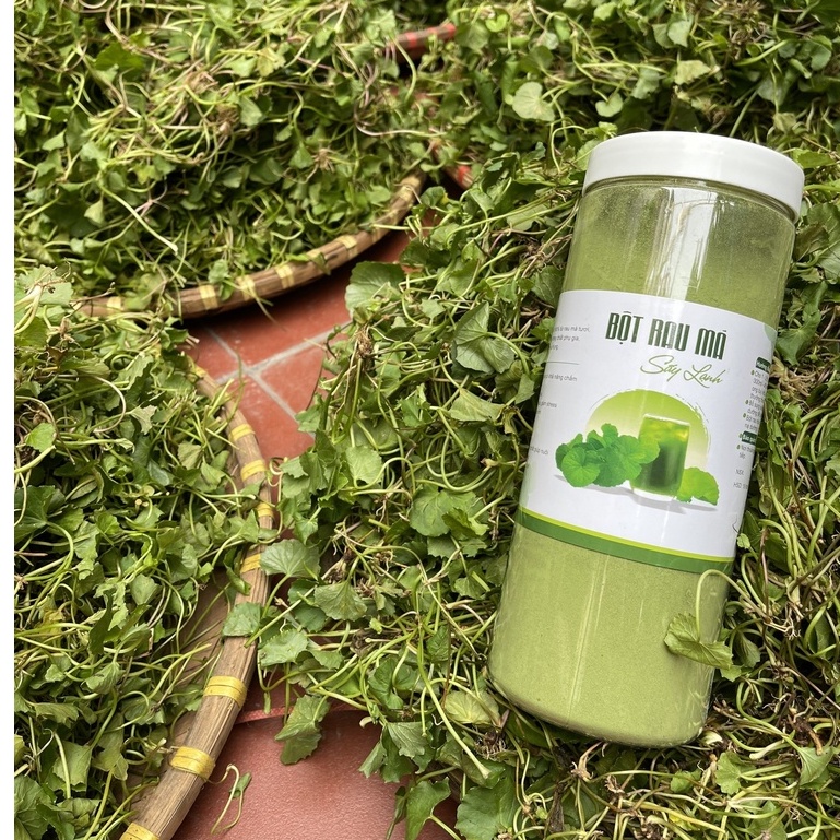 Bột rau má sấy lạnh nguyên chất organic giảm cân hiệu quả an toàn - Bột rau má thanh nhiệt, mát gan