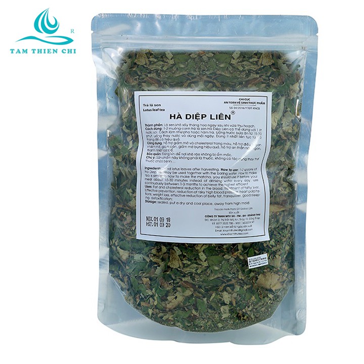 Thực phẩm bảo vệ sức khỏe Lá sen tươi sấy khô KT làm trà túi 150gram