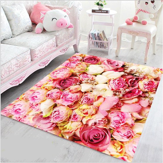 Thảm Lót Sàn 3D Chống Trượt Mẫu Mới Dày 80 x 120CM 4 Mẫu Sang Trọng