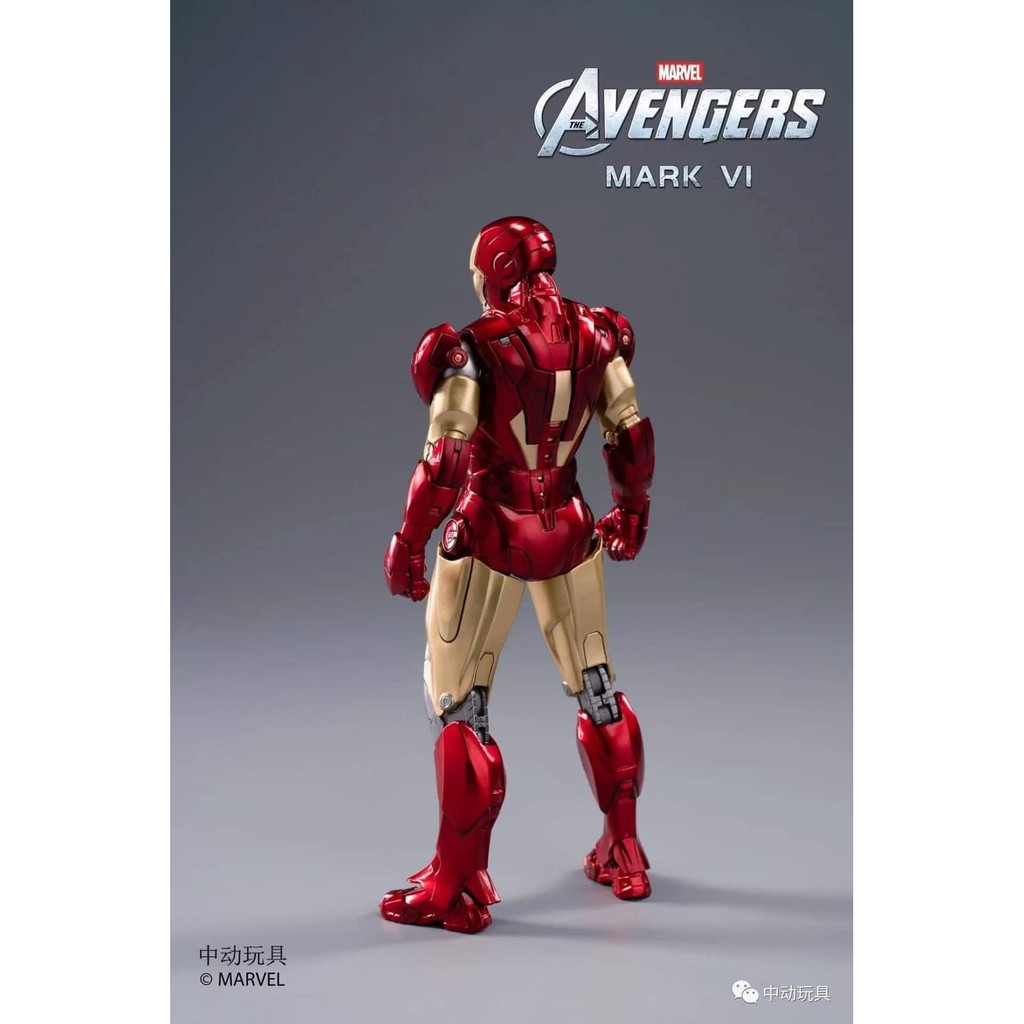 Mô hình ZD Toys Iron Man MK6 Mark 6 Avenger End game Marvel tỉ lệ 1/10