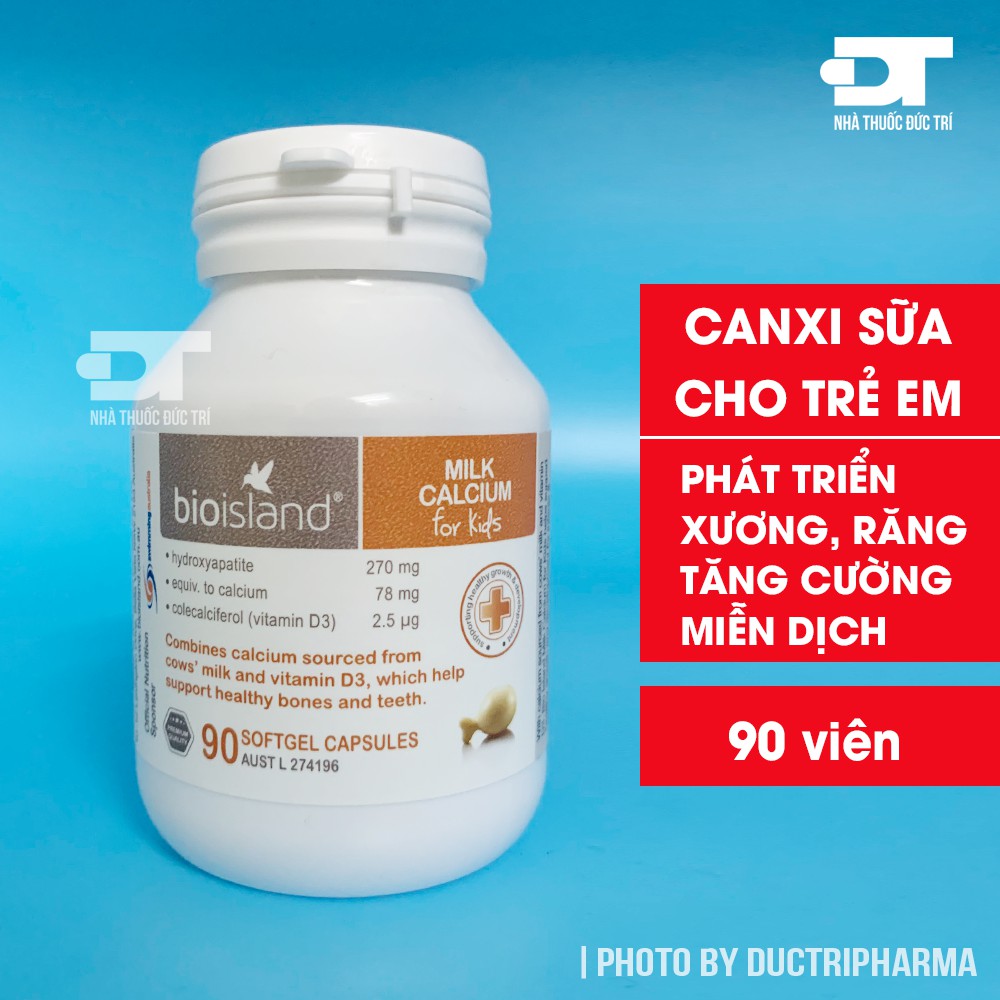 Bioisland Calcium Milk [Úc] Viên Canxi Sữa - 90 viên