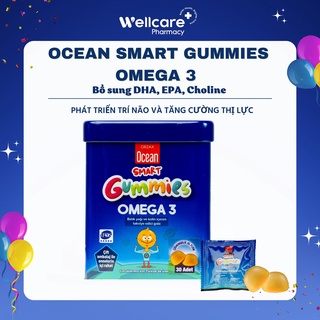 Ocean Smart Gummies Omega 3 Chính hãng Giúp phát triển trí não và tăng