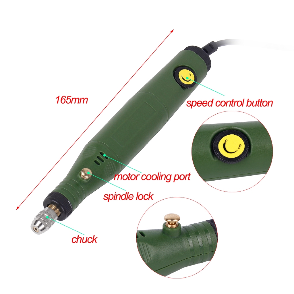 Máy mài điện mini HB-001 Máy khoan điện khắc dụng cụ điện