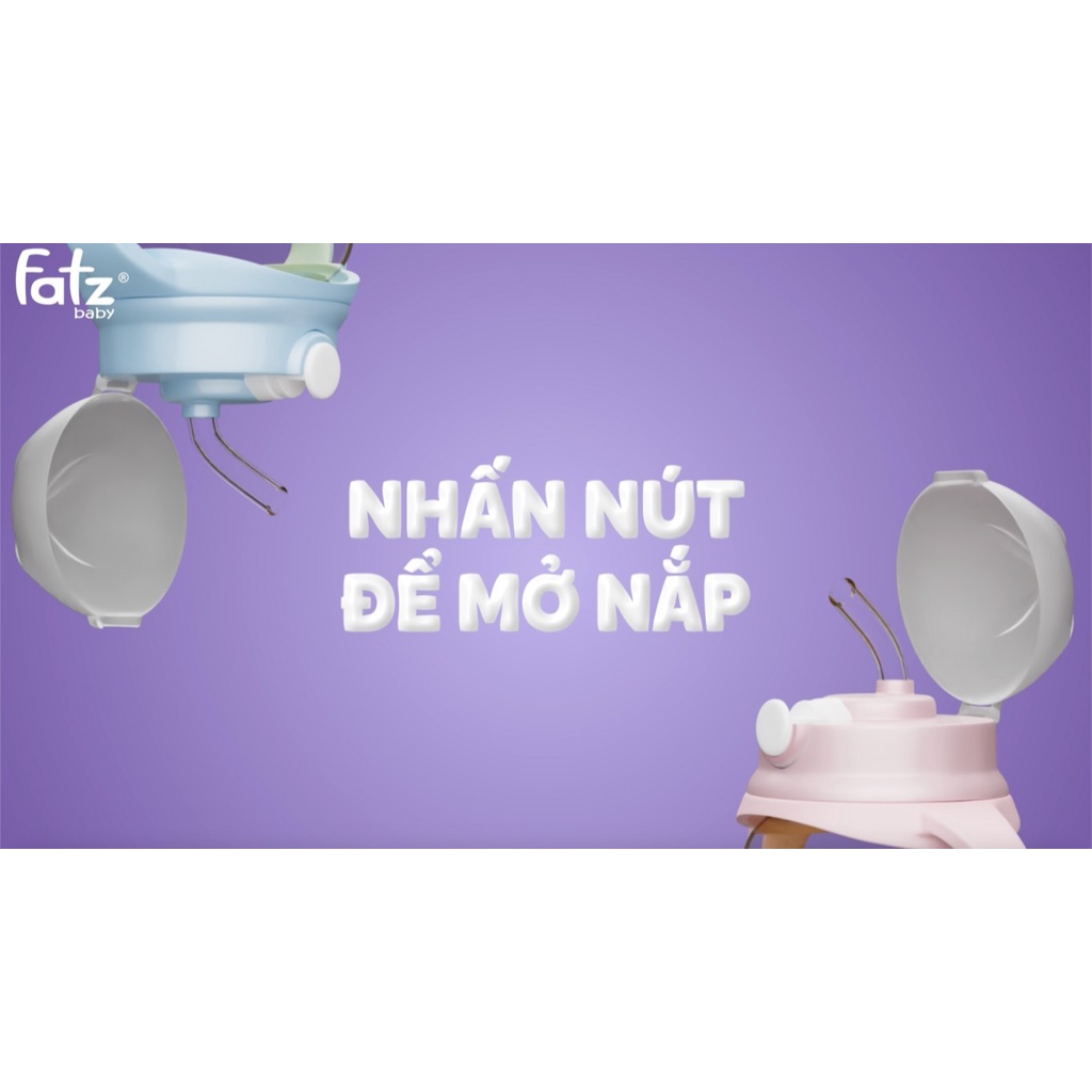 BÌNH TRITAN BẬT HÚT 2 TAY CẦM VỚI PHAO 360 ĐỘ 250ML FATZ BABY FB0250N