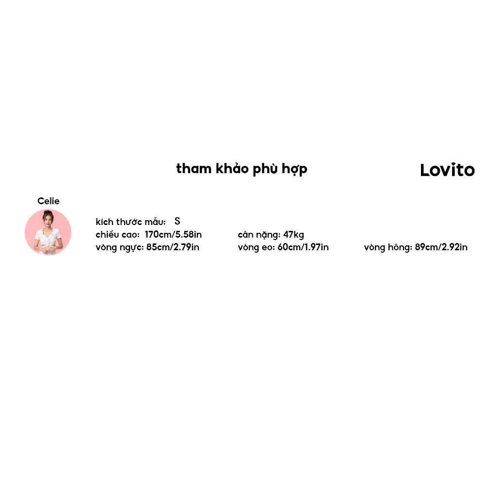 Đầm Lovito họa tiết sọc phối nút gài đơn giản L05162 (Đỏ/Xanh dương) | BigBuy360 - bigbuy360.vn