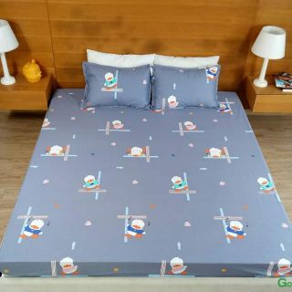 Ga chống thấm goodmama 100% cotton kt 1m4-2m-10cm (không vỏ gối)
