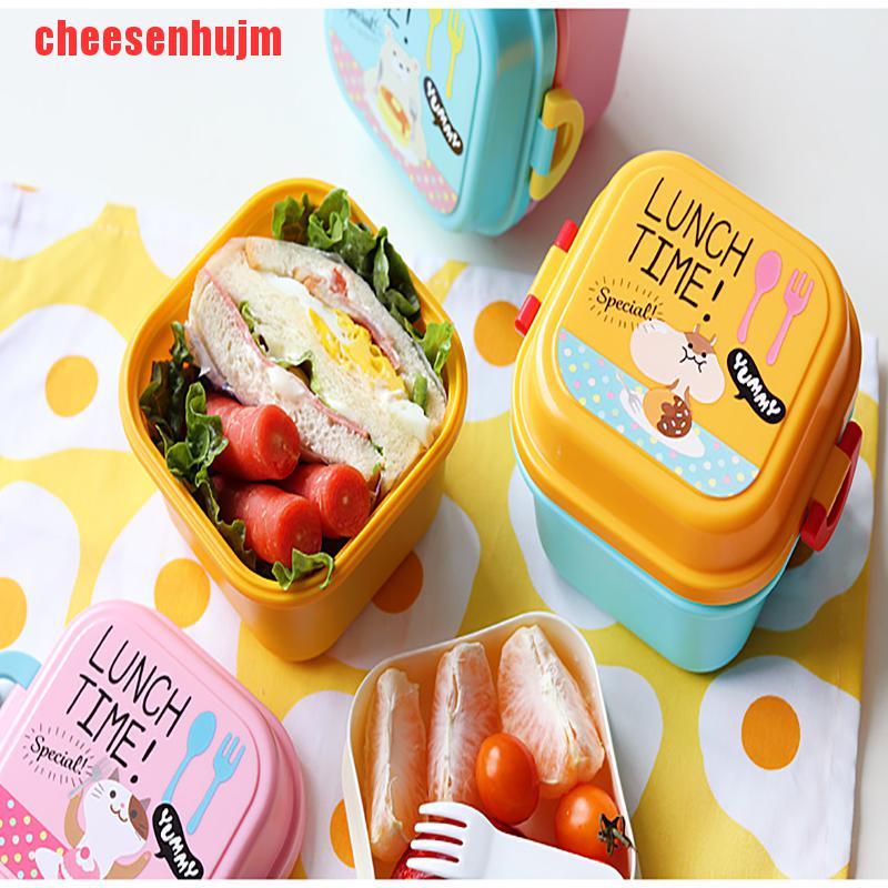 Hộp cơm Bằng Nhựa Họa Tiết Hoạt Hình Dùng Được Trong Lò Vi Sóng