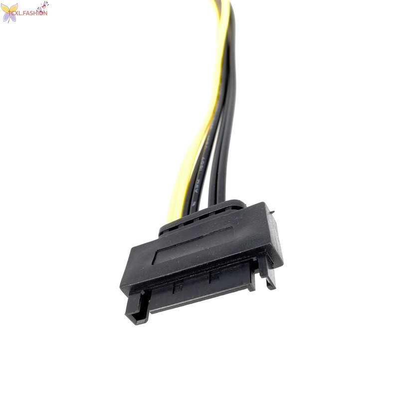 1 / 2 / 4 / 6 / 8 / 10 Cáp Chuyển Đổi 15pin Sata Sang 8pin Pci-E Female