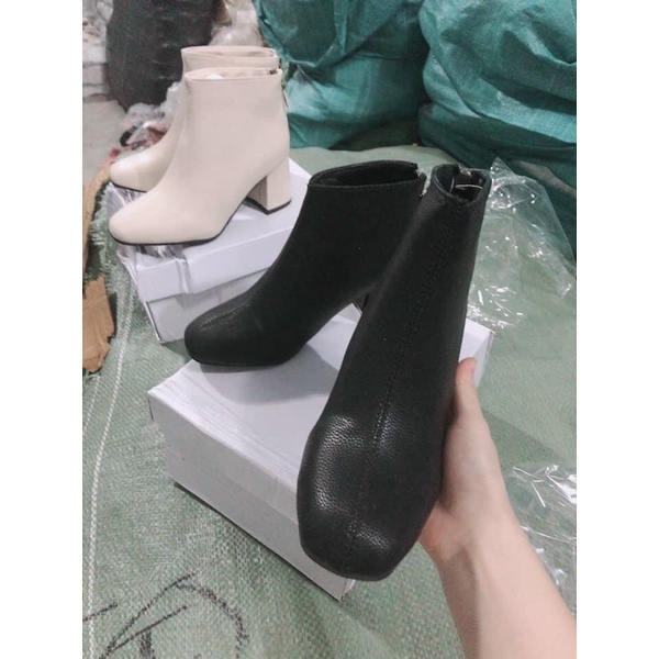 BOOT Da trơn gót vuông cao 5cm dễ phối đồ phong cách hàn quốc | BigBuy360 - bigbuy360.vn