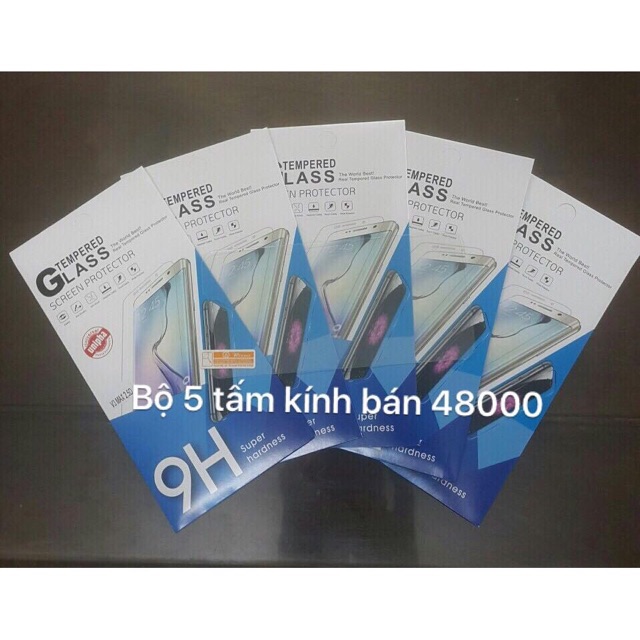 kính cường lực J7 pro, com bo 5 tấm