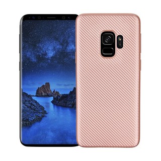 For Samsung Galaxy S9 Case Luxury Stripes Carbon Fiber Soft TPU