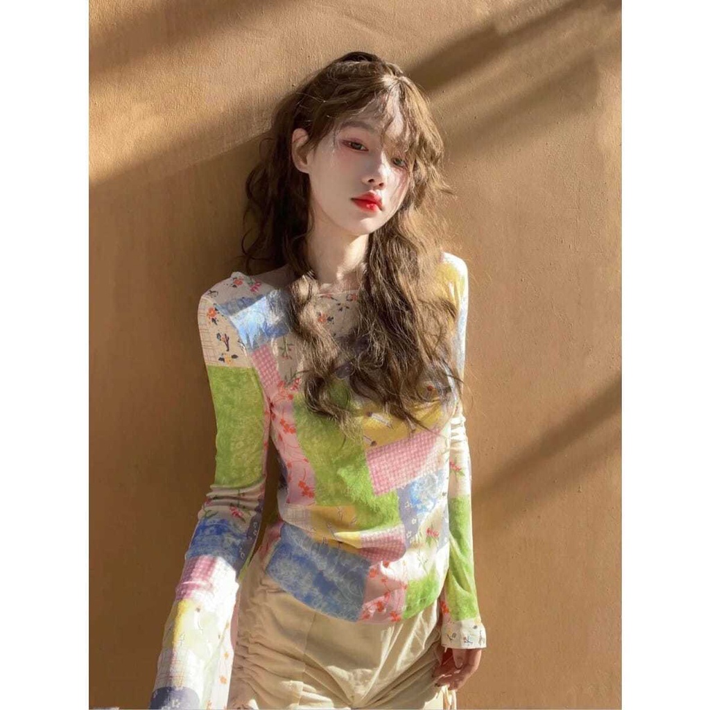 Áo Thun Dài Tay Phong Cách Hàn Quốc Cho Nữ | BigBuy360 - bigbuy360.vn