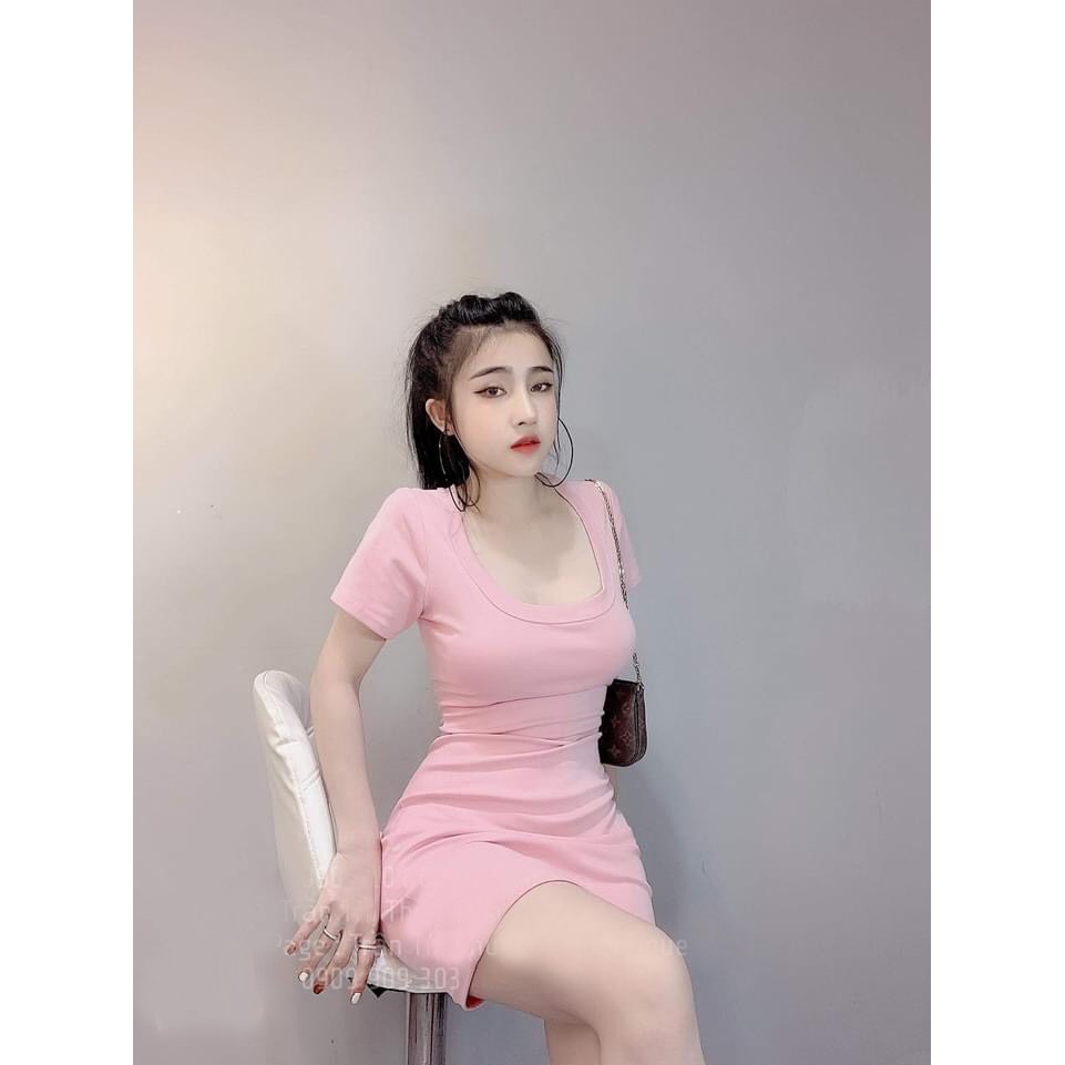 Đầm Body Cổ Tròn Bo Hót Hít | BigBuy360 - bigbuy360.vn