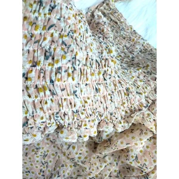 Đầm maxi voan hoa