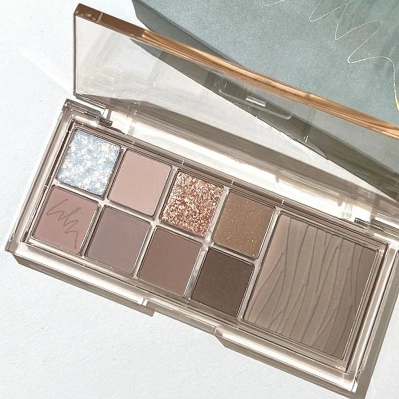 1 Bảng Phấn Mắt 9 Màu Sắc Hiệu Ứng Lì/ Ánh Ngọc Trai Chống Nước Chống Nhòe Bền Màu Dài Lâu