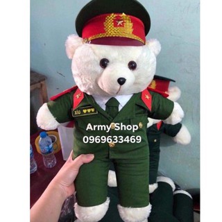 Gấu bông công an - cảnh sát (nhận in tên)