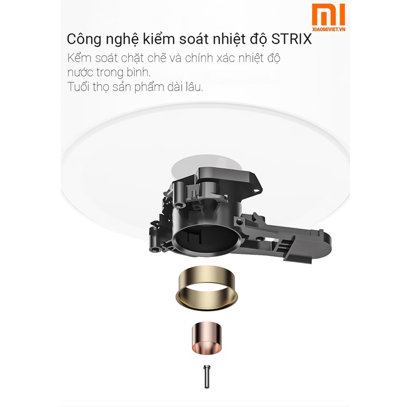 Ấm đun nước siêu tốc 1,5l Xiaomi, Sôi nhanh trong 5  phút
